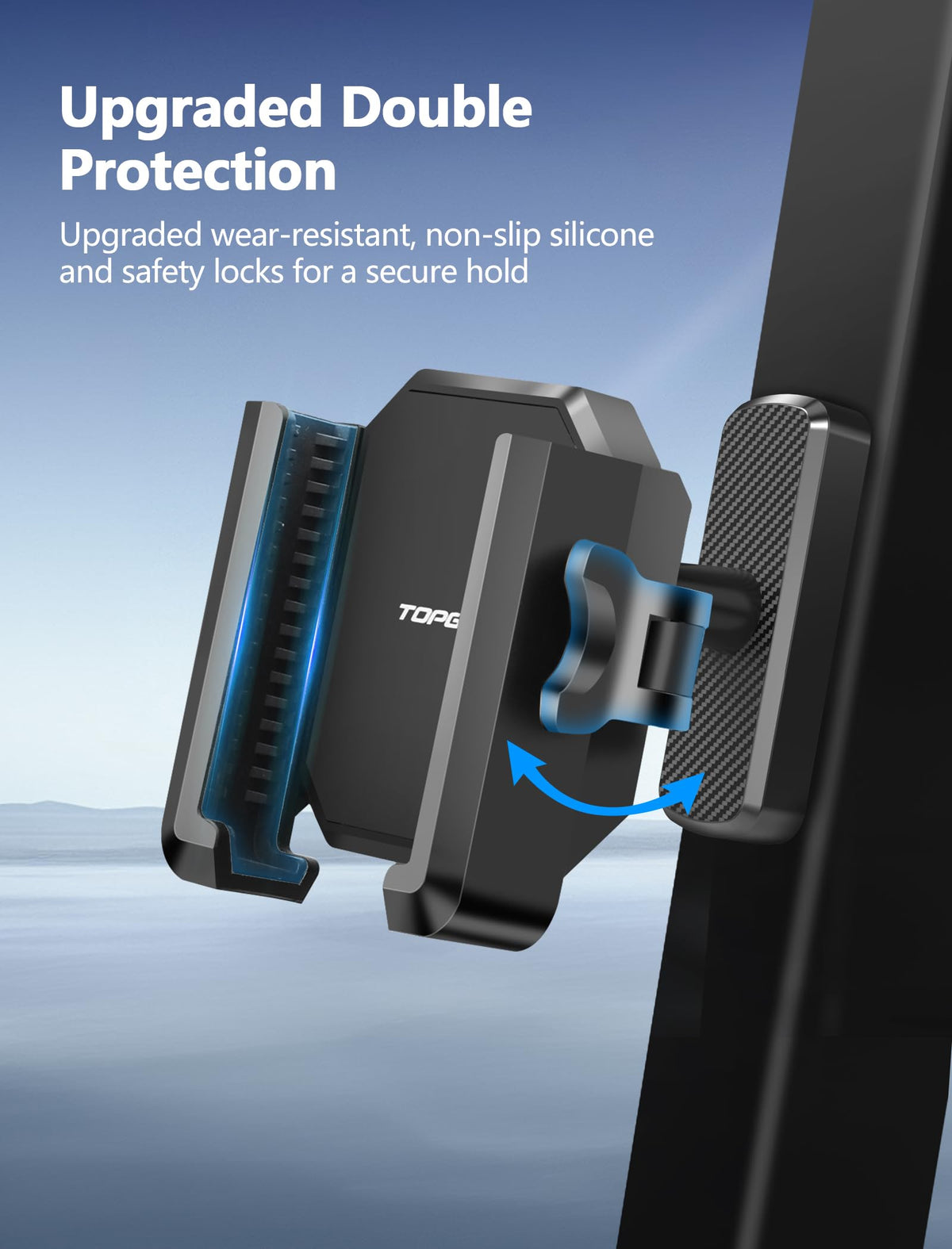 TopGo easy-install design for quick mounting and removal during rounds.