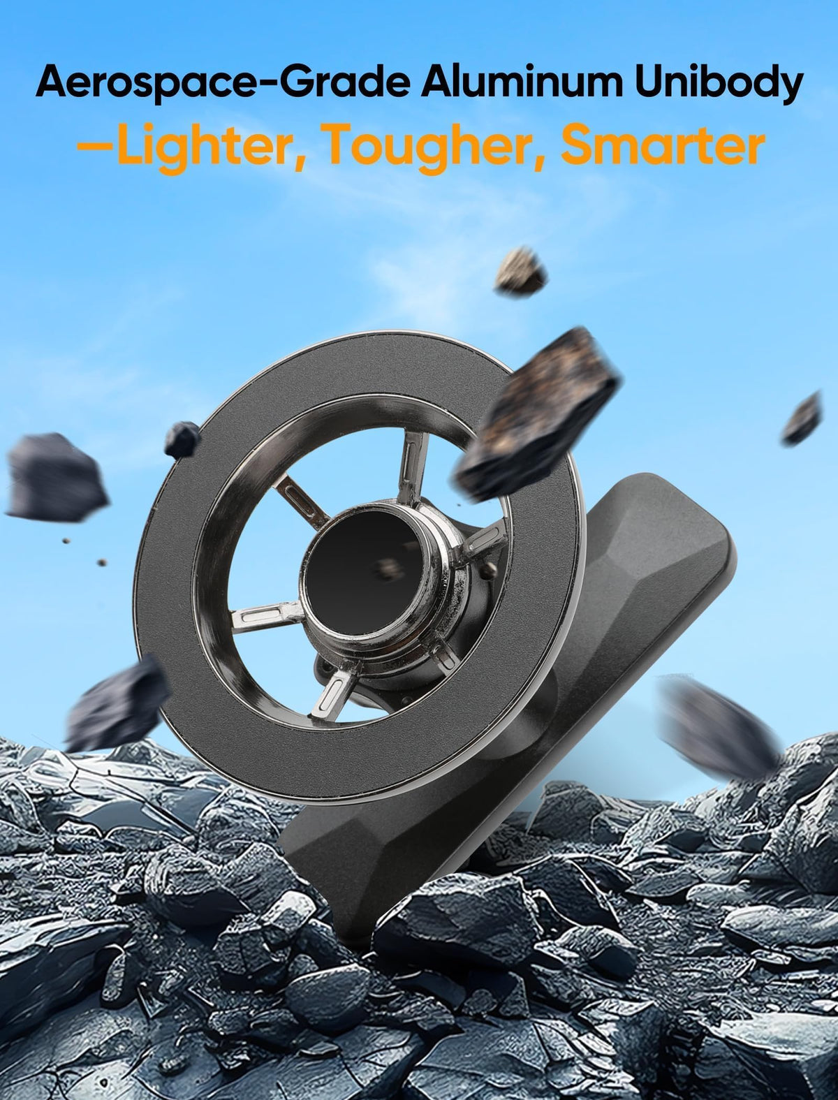 TOPGO magnetic mount on golf shaft keeps phone accessible and hands-free