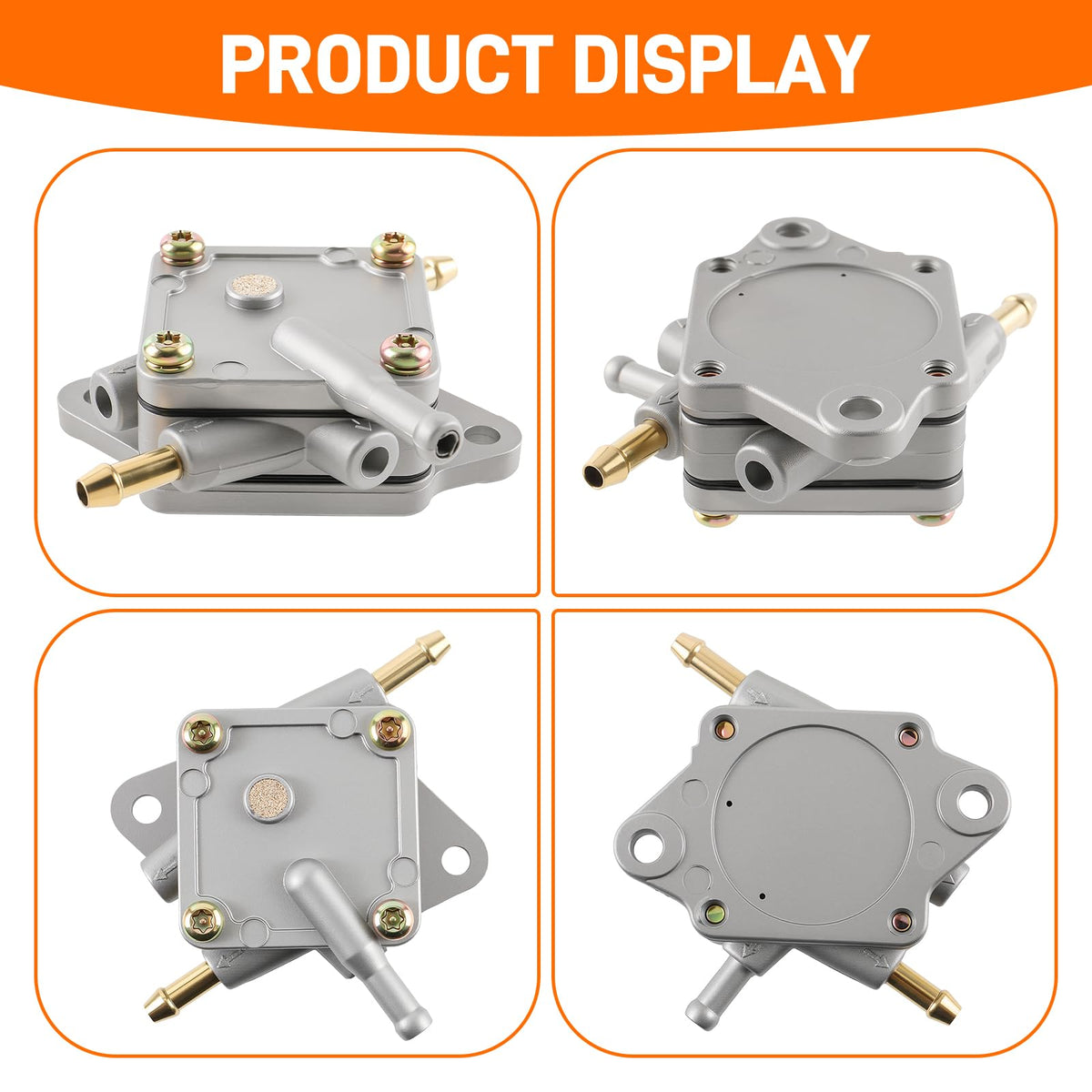 Topkidame clamps keep installation secure for EZGO fuel system components.