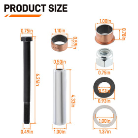 Topkidame claw copper sleeve kit enhances durability and wear resistance