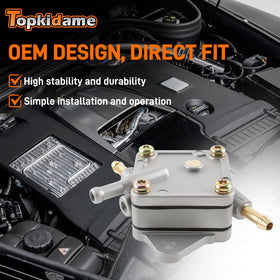 Topkidame EZGO fuel line connects to 295cc/350cc Robin engines for smooth operation.