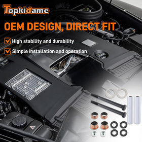 Topkidame included accessories ensure complete installation with screws, nuts, and washers