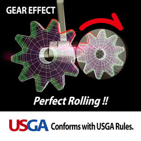 TOP SPIN Tour Feel Blade gear effect rotates easily for a consistent stroke