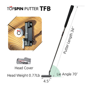 TOP SPIN Tour Feel Blade putter profile supports stable, confident strokes
