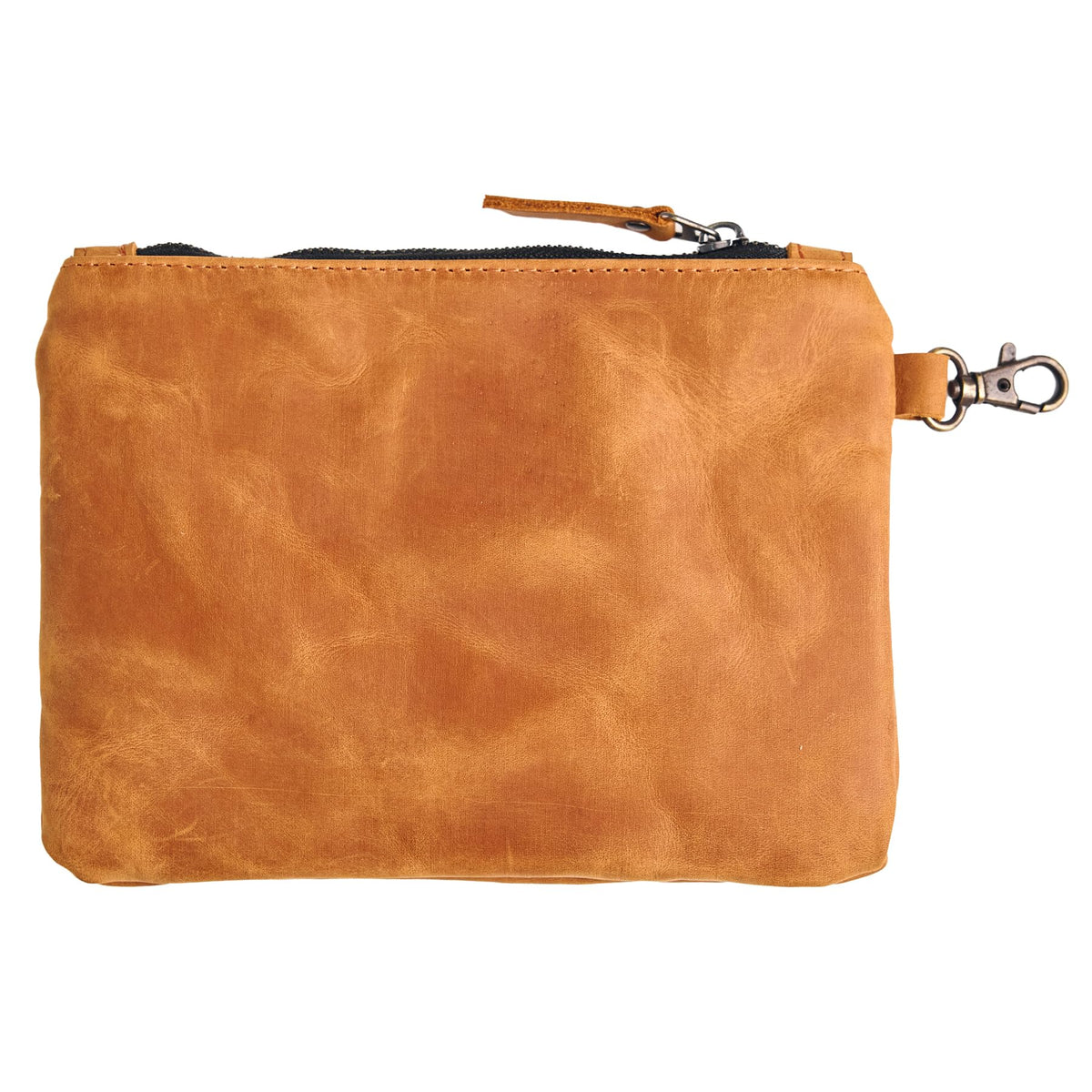 TORAKIP Leather Golf Ball Pouch close-up showing premium texture and durability