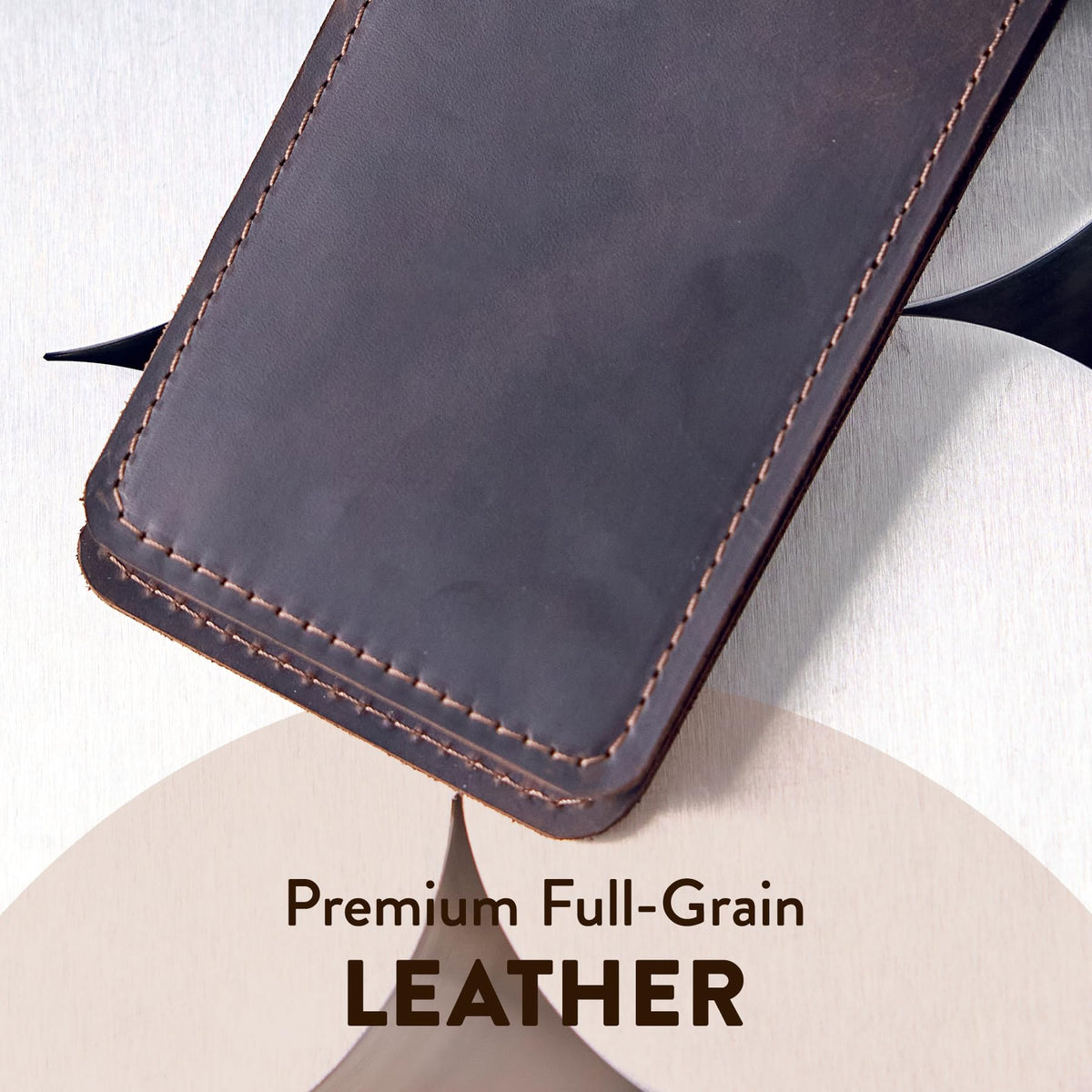 TORAKIP Leather Scorecard Holder compact size, fits easily in your pocket.