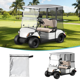 Toriexon sun shade cover on Club Car Precedent offering sun protection and cooling shade