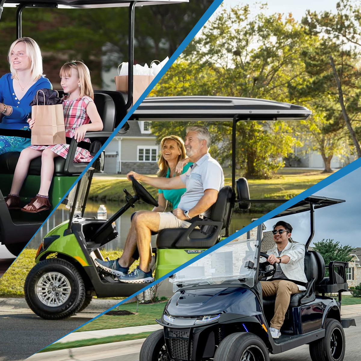 Toriexon front seat mounting illustrates versatile placement options