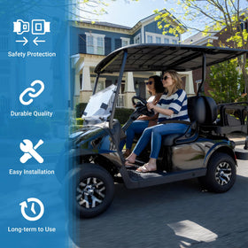Toriexon universal seat belt rear view demonstrating secure rear seating for safety