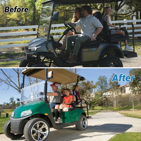 Toriexon universal compatibility confirms EZGO, Yamaha, Club Car fit