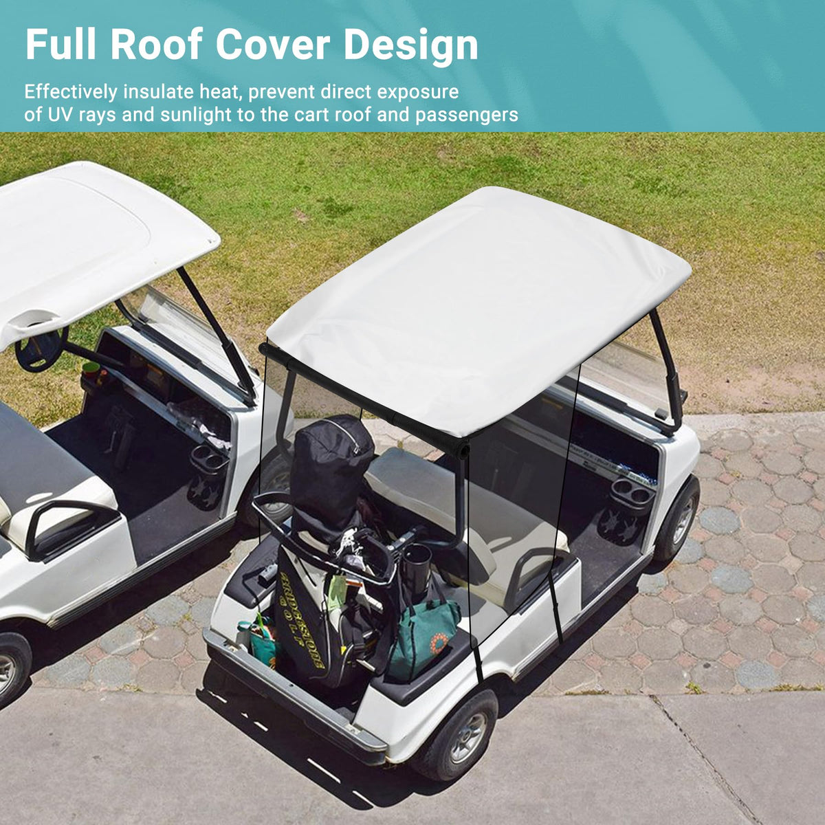 Toriexon UV protection and heat insulation for cart interiors