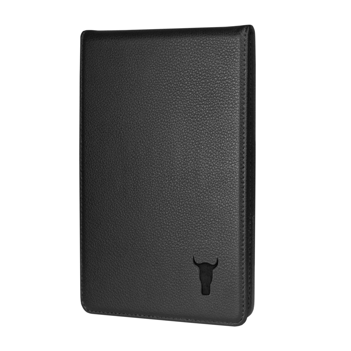 TORRO golf scorecard holder front view showing slim leather design for on-course use