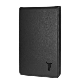 TORRO golf scorecard holder front view showing slim leather design for on-course use