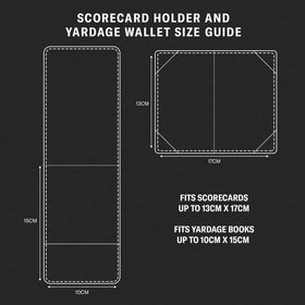 TORRO detachable scorecard holder attaches magnetically for easy release and secure storage.