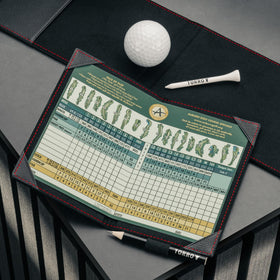 TORRO scorecard holder lined with microfibre for gentle card protection.