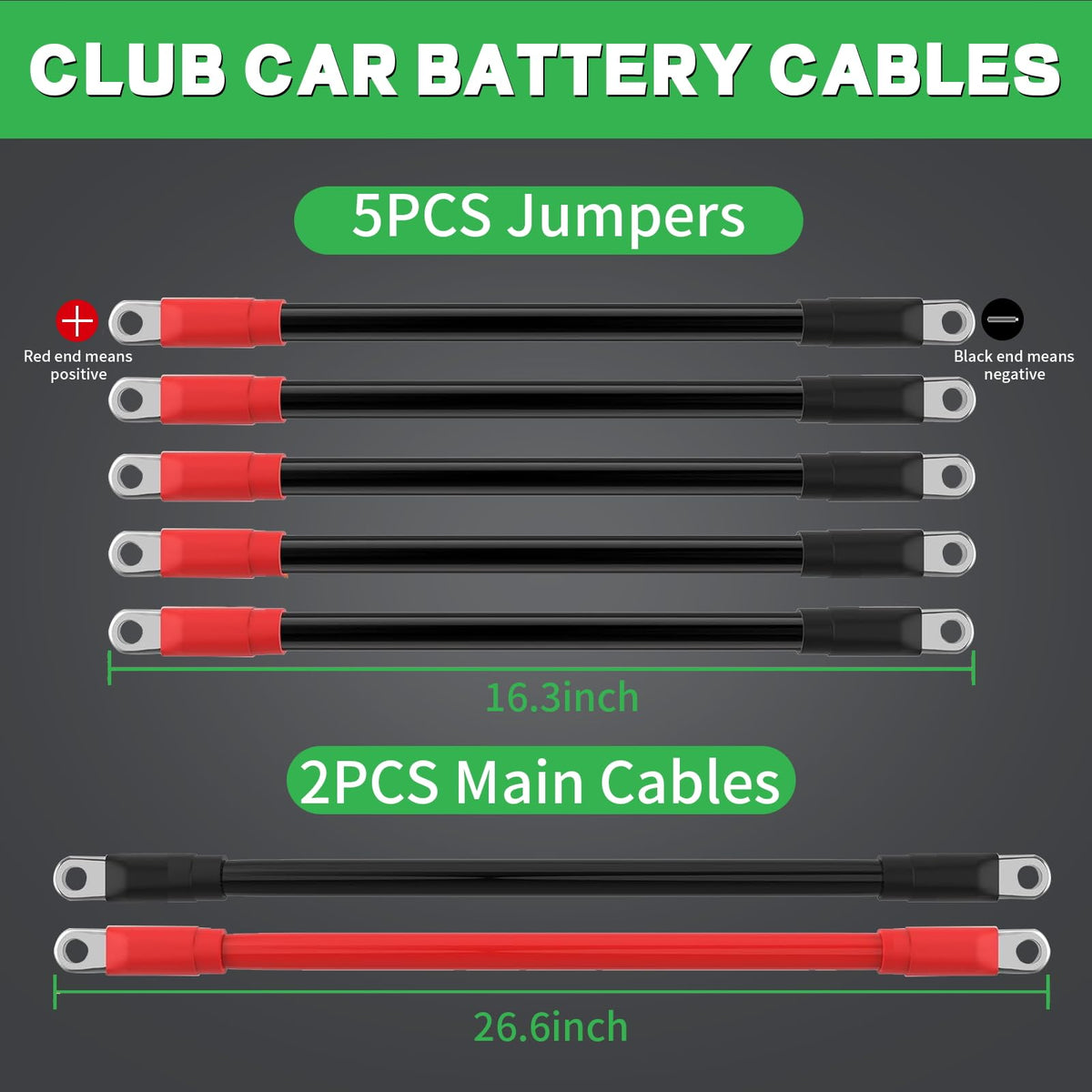 TOTITOM oil- and abrasion-resistant golf cart cables endure daily wear.