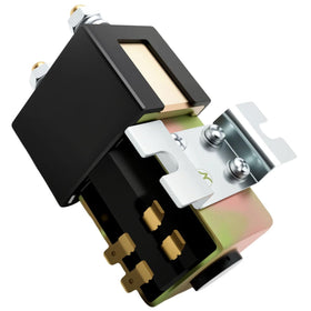 Totuhuid SW180B-108 48V solenoid closeup contacts highlight silver alloy components for performance.