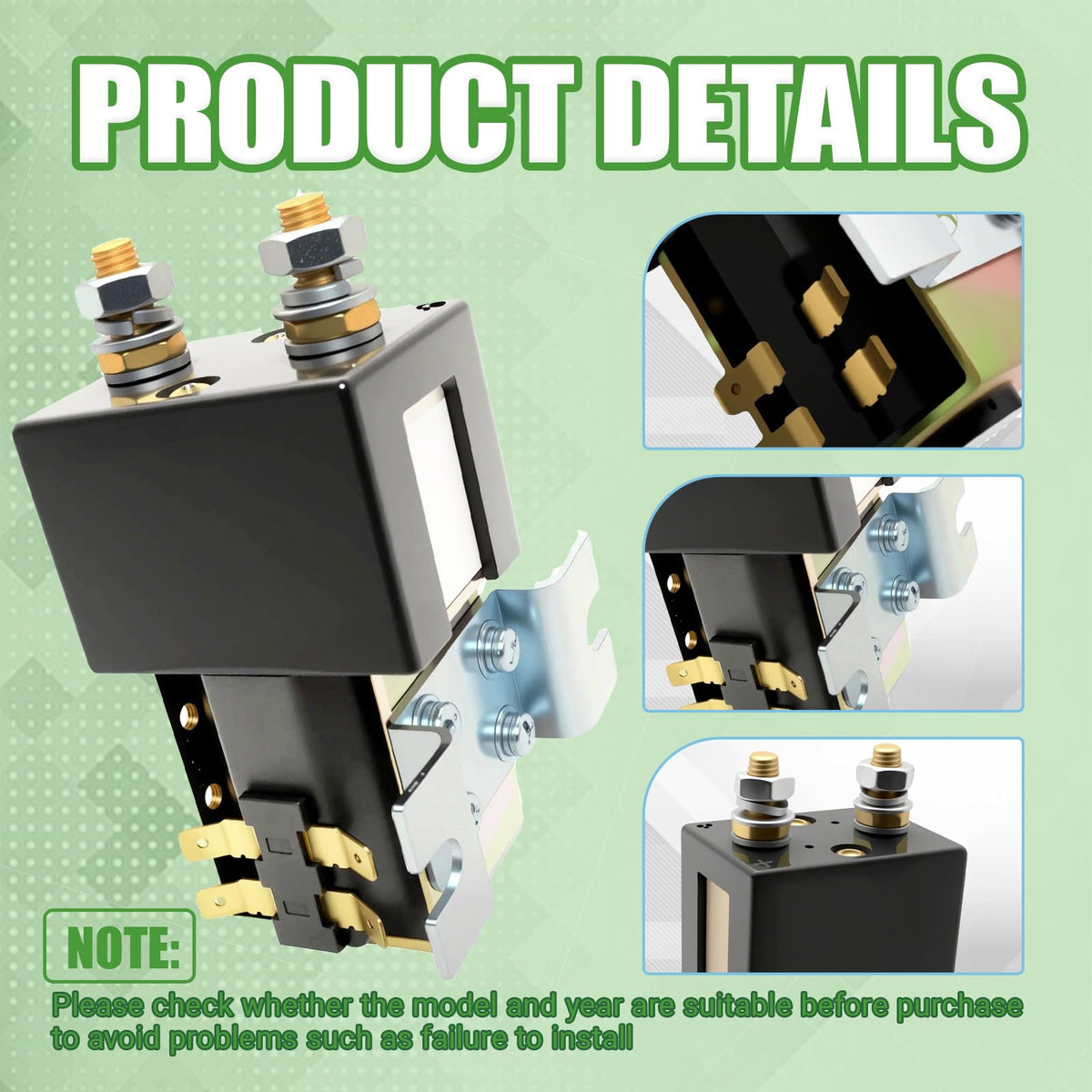 Totuhuid SW180B-108 48V solenoid in-use golf cart suggests reliable operation in daily use.