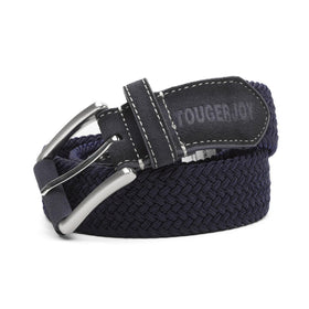 TOUGERJOY elastic braid belt featuring buckleless style for casual jeans