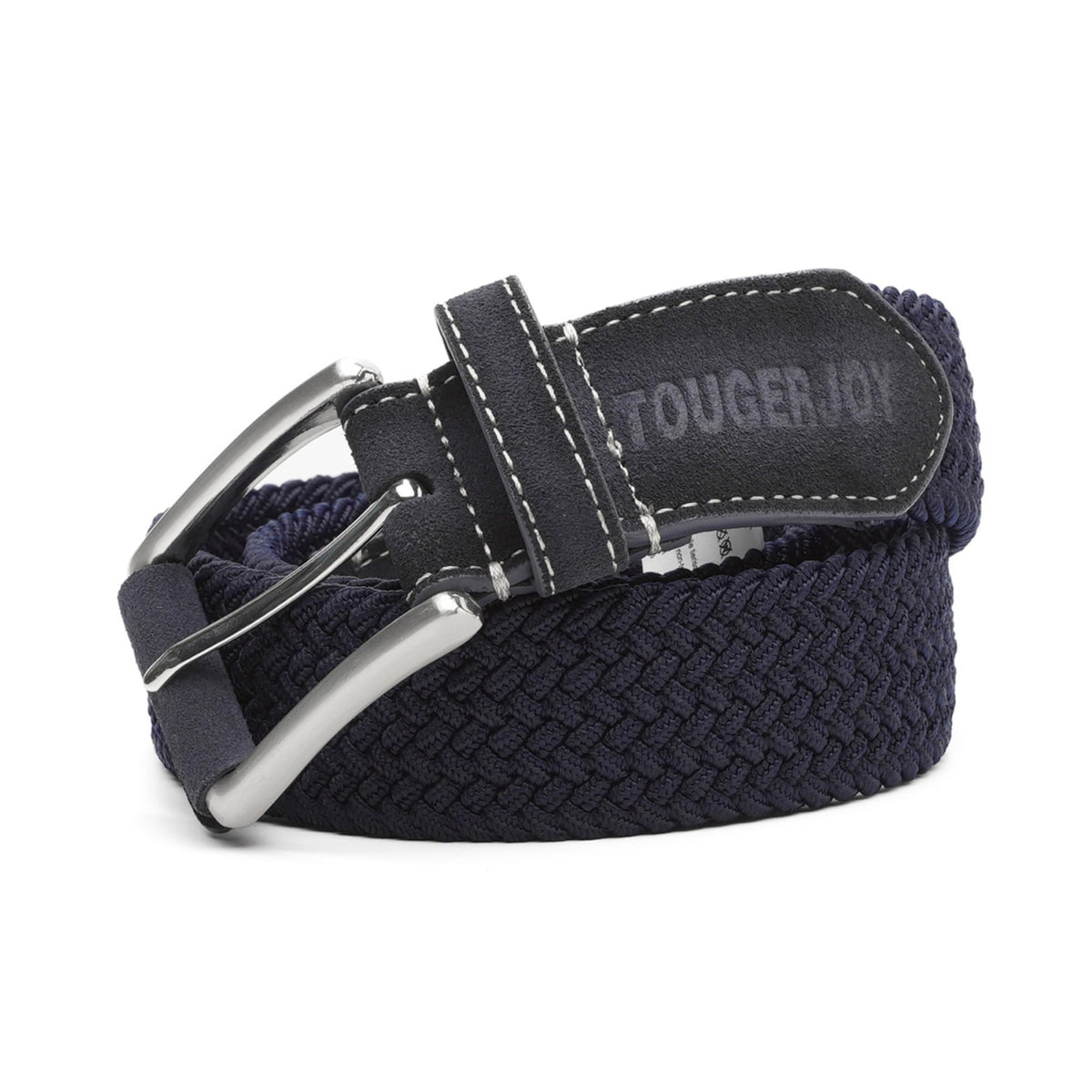 TOUGERJOY elastic web belt in outdoor setting supports secure pants during activities
