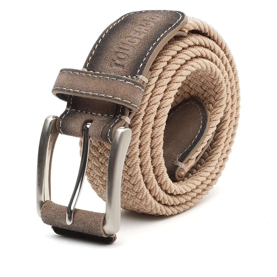 TOUGERJOY belt buckle closeup with durable zinc construction for daily wear.