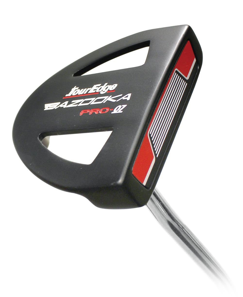 Tour Edge Bazooka Pro-7 jumbo grip on putter, reduces grip pressure for a cleaner, more fluid stroke on greens.