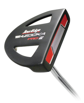 Tour Edge Bazooka Pro-7 jumbo grip on putter, reduces grip pressure for a cleaner, more fluid stroke on greens.