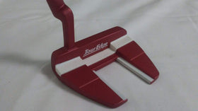 Tour Edge HP Series #2 34-inch red mallet putter top view shows jumbo grip for steadier stroke