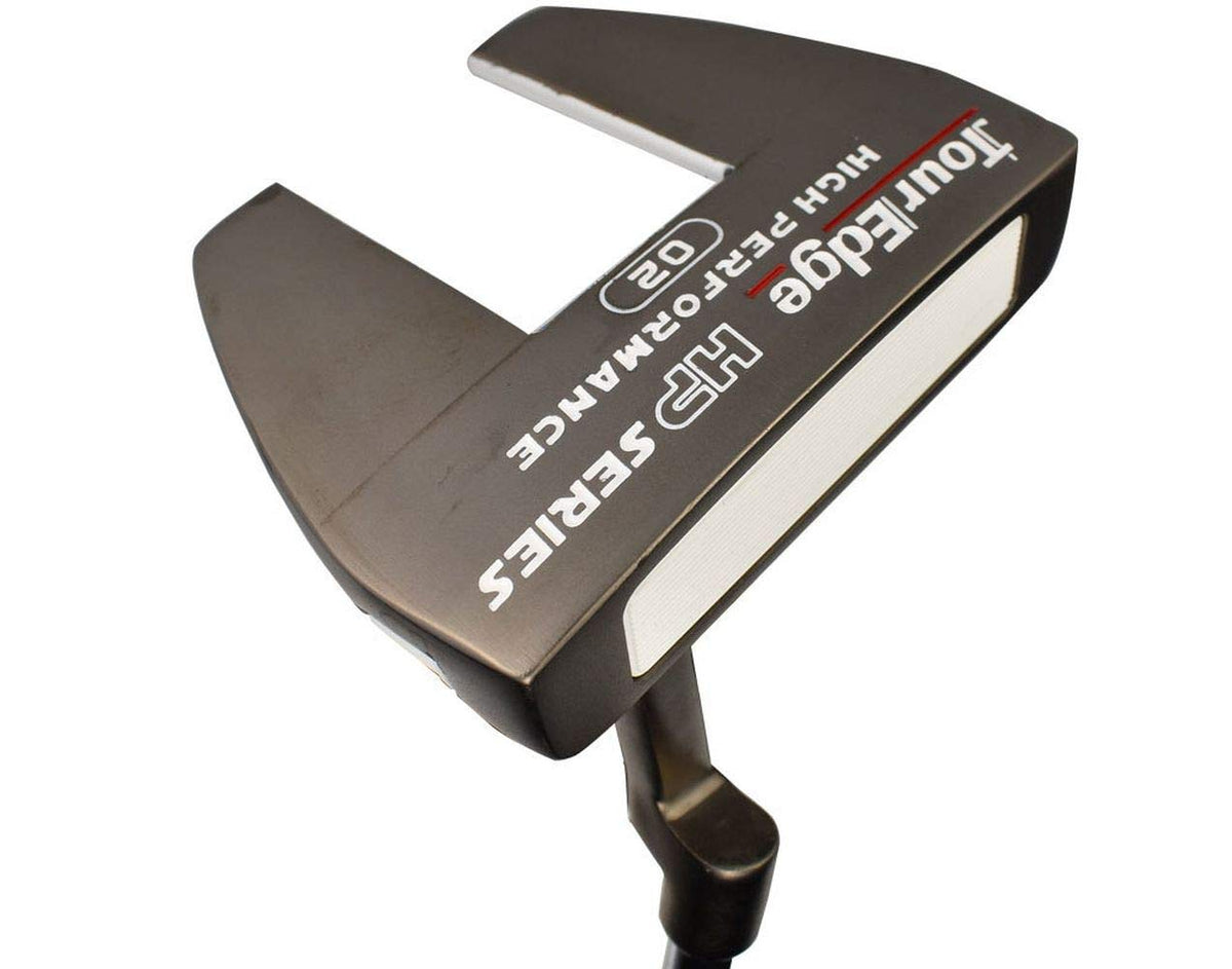 Tour Edge HP Series Black Putter head view shows versatile alignment options for left-handed players
