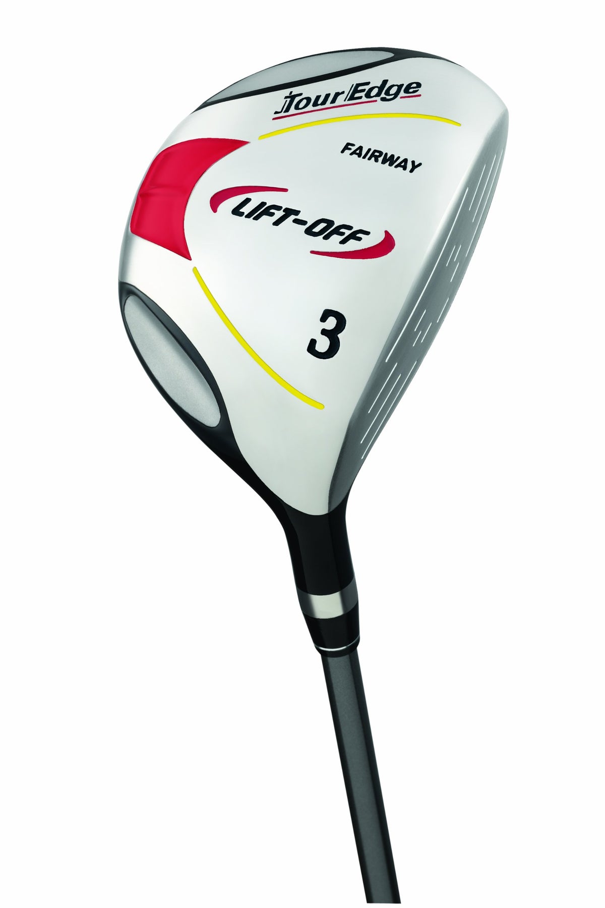 Tour Edge Lift-Off left-handed wood head with 3-16 degree loft for forgiveness.
