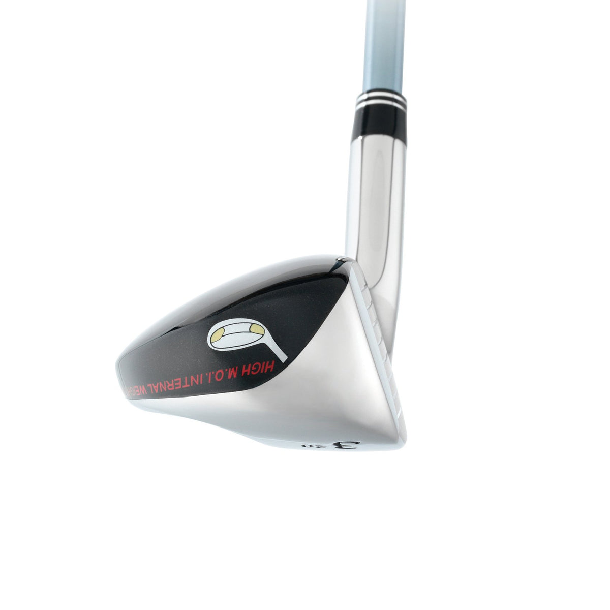 Tour Edge QLS Hybrid left-handed face close-up showing ultra-thin face for higher ball speed.