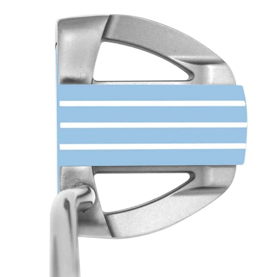 Tour Edge RH Ladies HP Series putter with silver-nickel/blue finish for precise alignment and smooth feel.