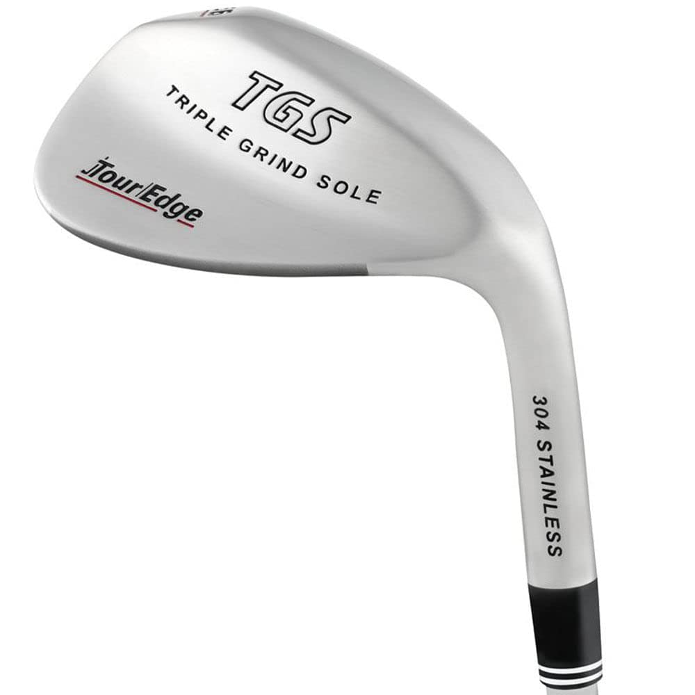 Tour Edge TGS Stainless ladies wedge with LRH triple grind sole enhances greenside versatility.