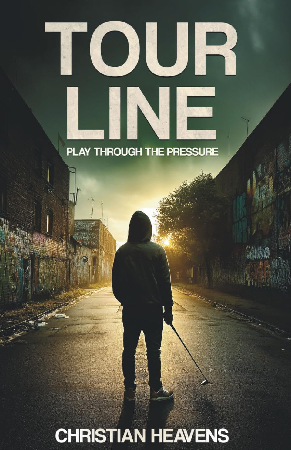 Tour Line cover image highlighting Play Through the Pressure for golf-themed suspense.