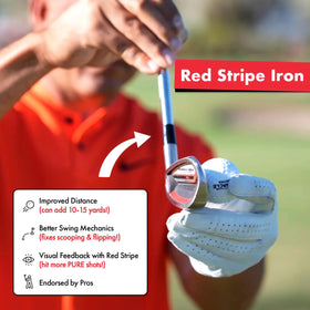 Tour Striker RED Stripe Uniflex shaft emphasizes responsive practice feel.