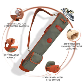 TOURBN side hand strap allows quick pickup when switching bags.