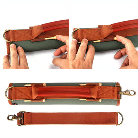 TOURBON adjustable shoulder strap provides comfortable, hands-free carrying across the course.