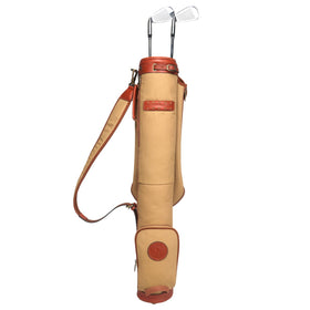 Tourbon canvas golf bag with open top for easy club access on the course.