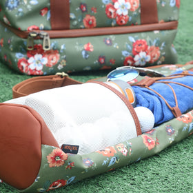Tourbon canvas golf bag in action on the course.