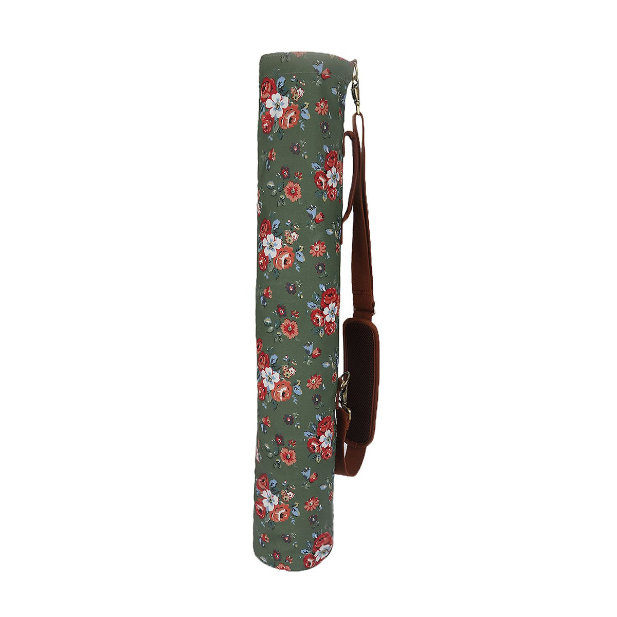 Tourbon bag with adjustable shoulder strap for hands-free comfortable transport.