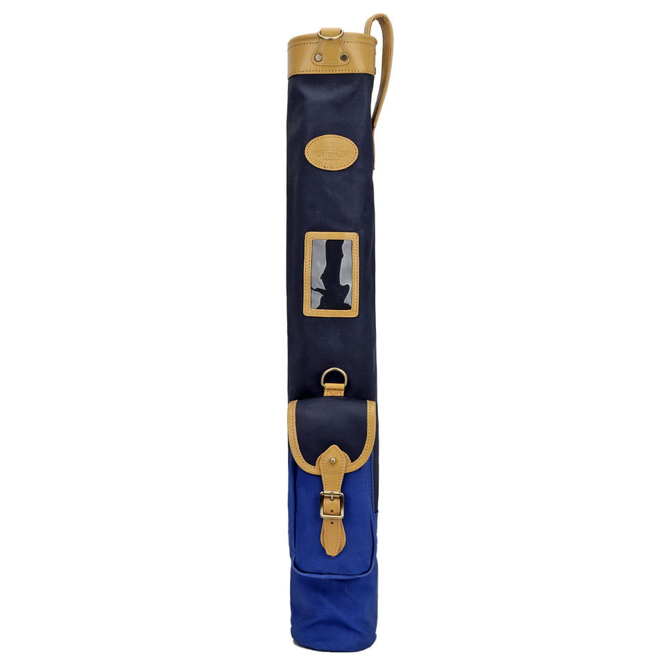 TOURBON canvas leather golf bag with open mouth for easy club access