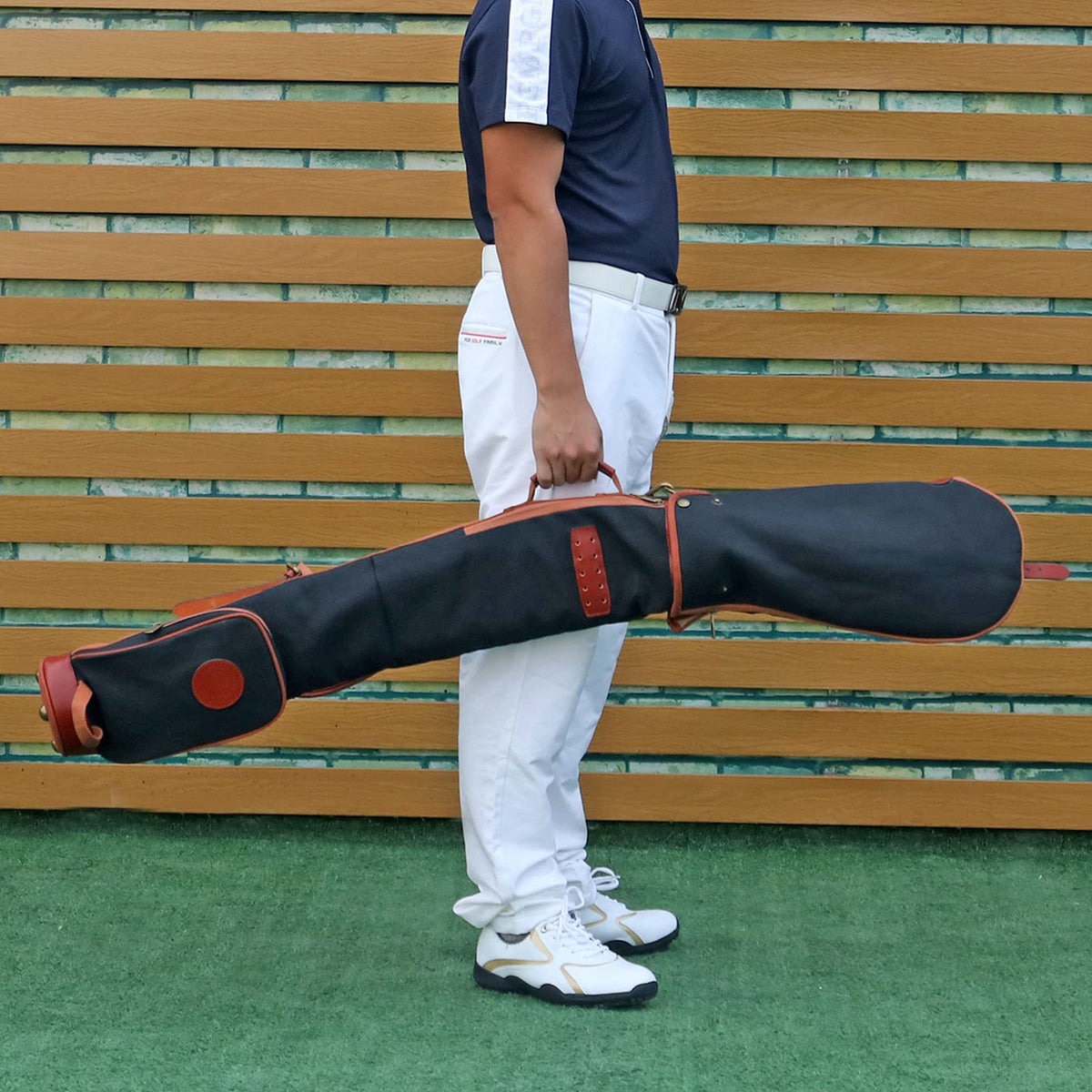 TOURBON durable canvas leather blend for long lasting golf gear