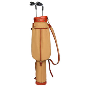 Tourbon bag shown with side carry strap for comfortable handling