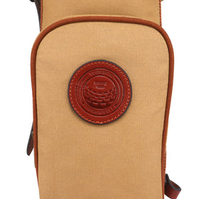 Tourbon bag detail highlighting a rigid base for stability