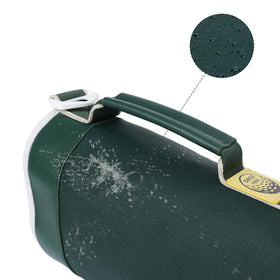 TOURBON front-pocket zipper storage shown for balls, tees, and small accessories.