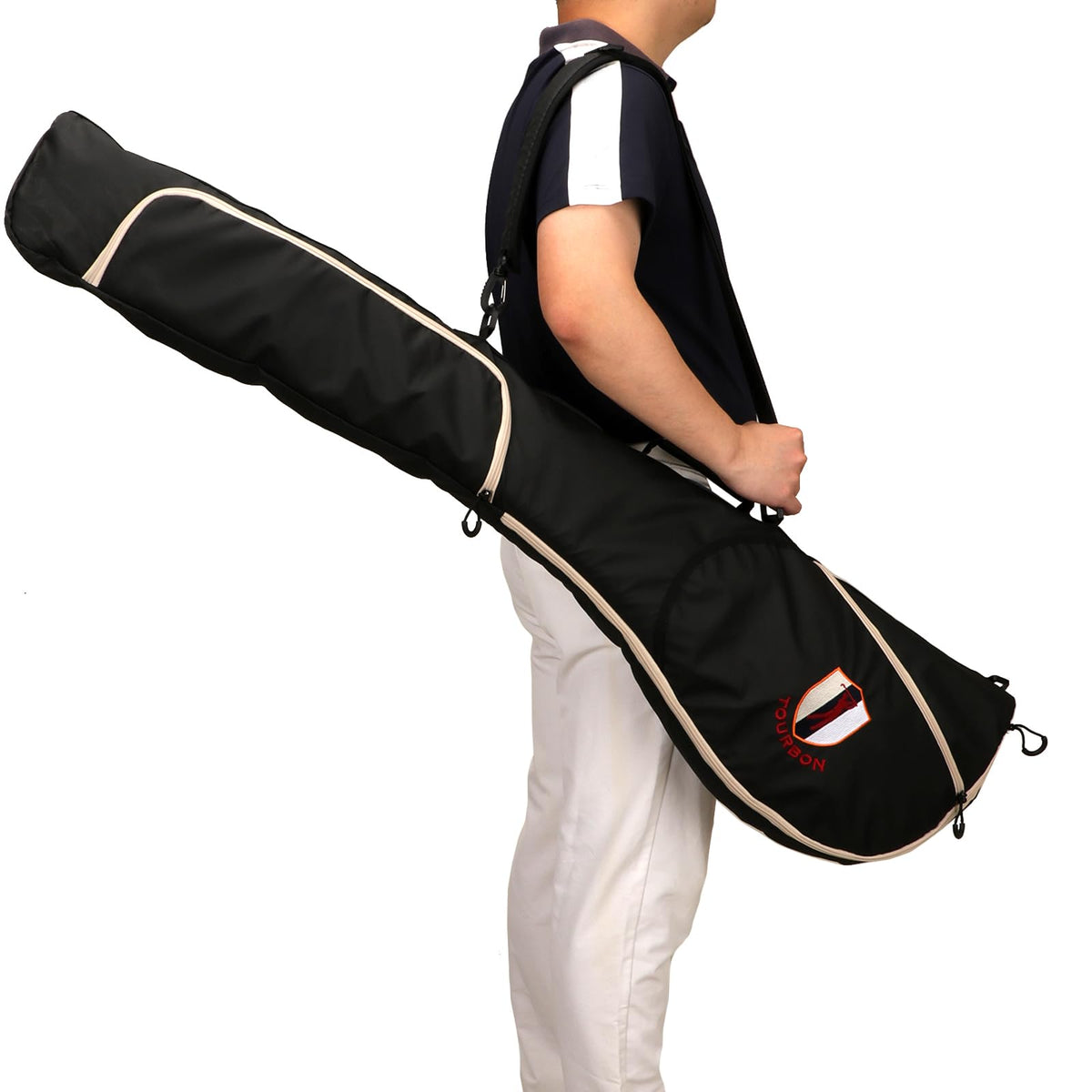 TOURBON golf bag Sunday carry folded design stores compactly after practice