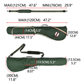 TOURBON Golf Bag Sunday Carry pocket detail emphasizes organized storage for tees and balls.