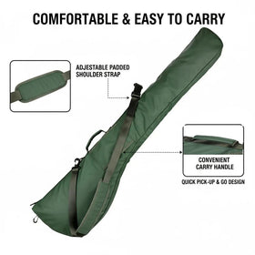 TOURBON Golf Bag Sunday Carry side pocket shows accessible storage for accessories on practice days.