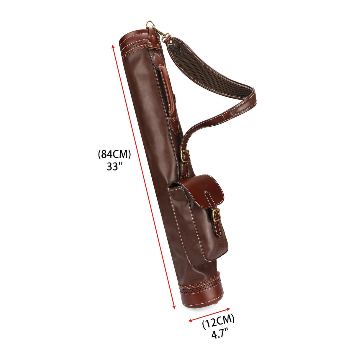 TOURBON golf ball pouch front compartment keeps essentials within reach.