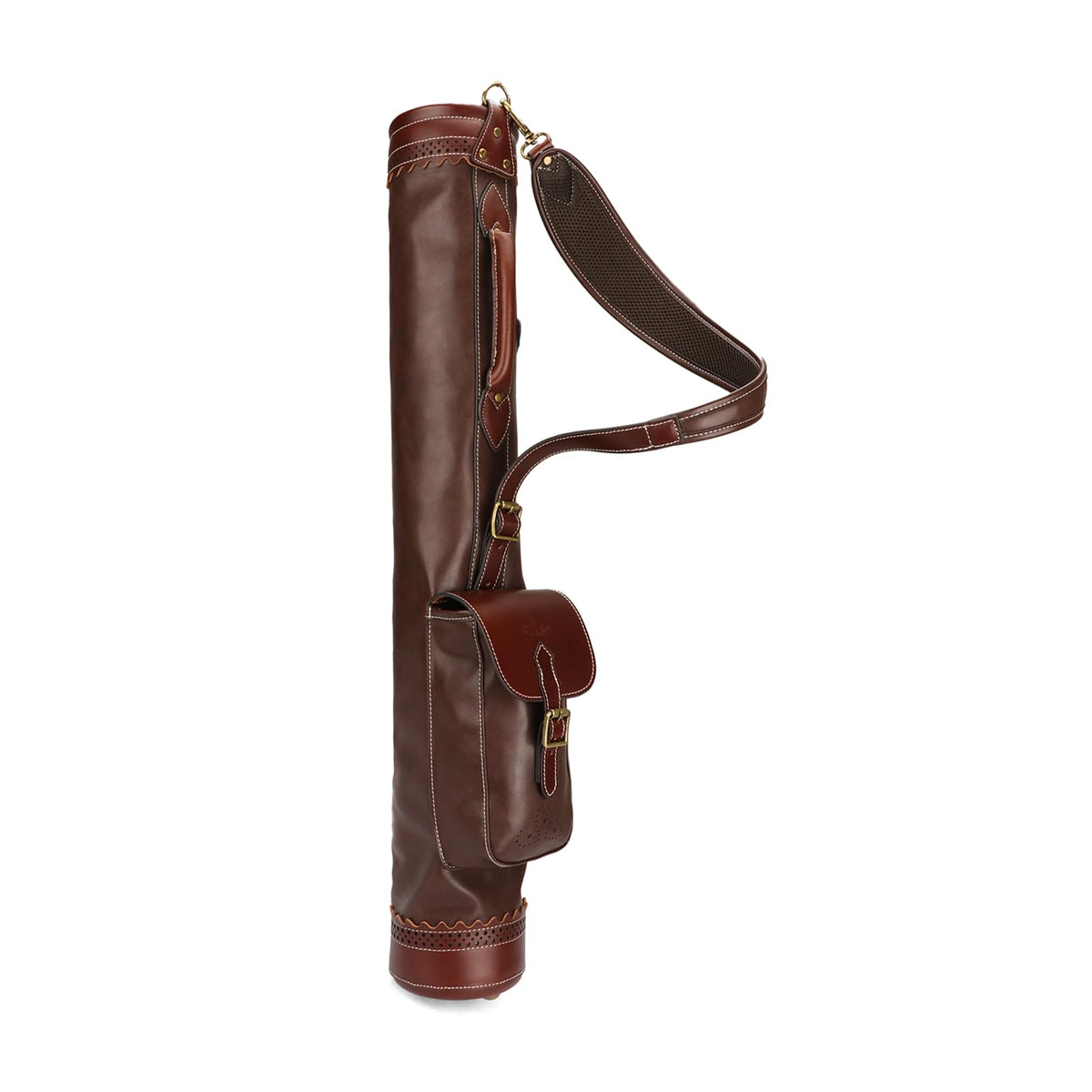 TOURBON golf club carry bag with shoulder strap for hands-free transport on course.
